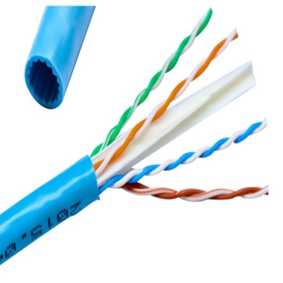 Bobina De Cable Marca Ghia Cat Utp Cca Color Azul Awg Utp M