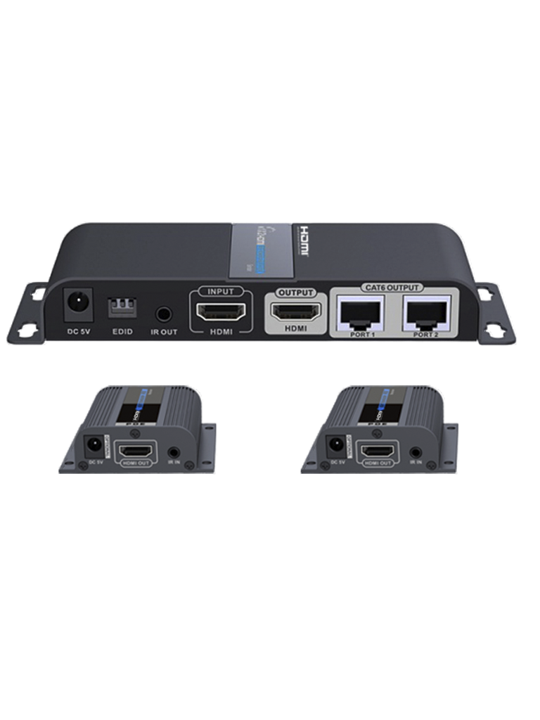 Saxxon Lkv Pro Kit Extensor Hdmi De Puertos Hasta Metros Cat