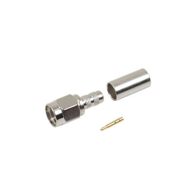 Conector Sma Macho De Anillo Plegable Para Cable Rg U Niquel Oro