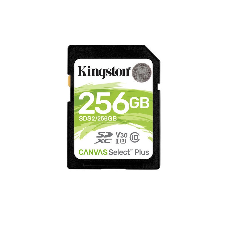 SDS2/256GB Memoria Sd Kingston Sdxc Canvas Select 100R Cl10 Uhs I V30  Sds2 256Gb