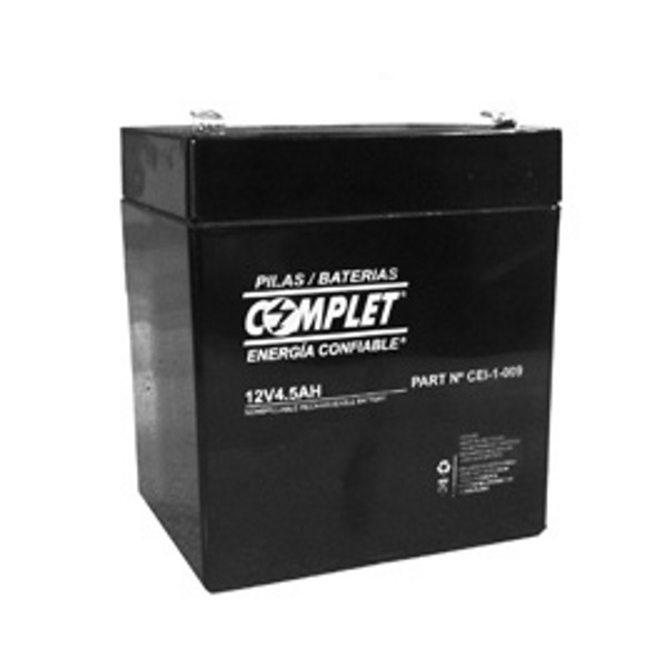 Bateria De Reemplazo Complet Cei 1 009 12V 4 5Ah Libre De Mantenimiento - COMPLET