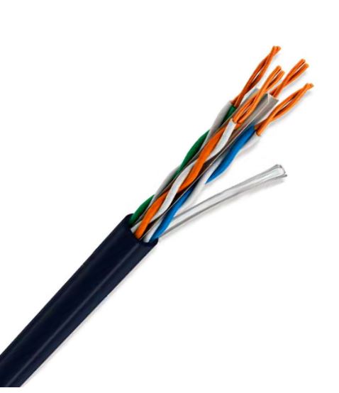 Condumex Cable Utp Cat6 Exterior R gel 4Par Cal 23 Neg 305M 667666 45  - CONDUMEX