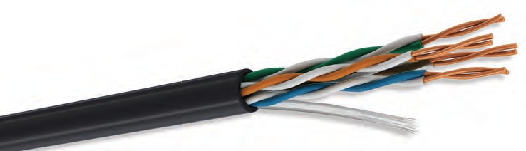 Condumex Cable Utp Cat5E Exterior R de Gel4 Par Negro 305M 664464  - 664464
