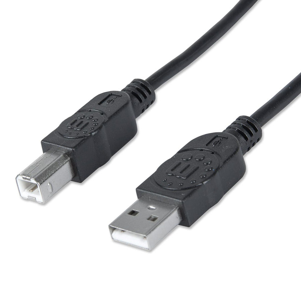 337779 CABLE USB V20 MANHATTAN A-B 50M NEGRO 337779