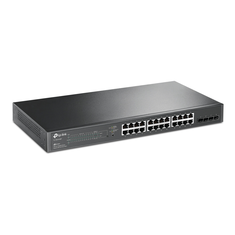 SWITCH SMART TP-LINK 24PTOS POE 4 RANURASSFP /SG2428P TL-SG2428P - OMADA