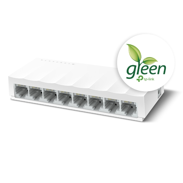 LS1008 SWITCH CONMUTADOR ETHERNET TP-LINK LITEWAVE LS1008 8-FAST ETHERNET-10/100BASE-T- 2 CAPA COMPATIBLE- ADAPTADOR CA- PAR TRENZADO- DE ESCRITORIO LS1008