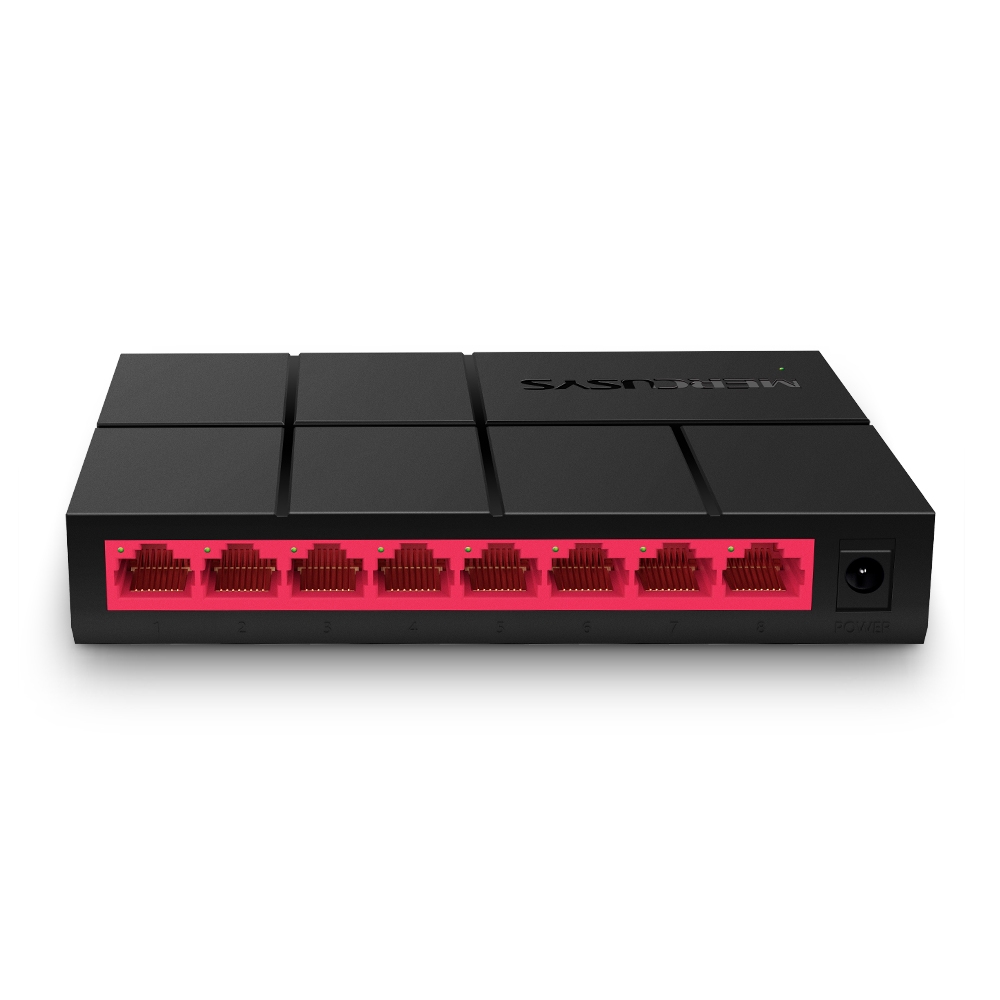 Switch 10/100/1000 MERCUSYS MS108G SWITCH DE ESCRITORIO CON 8 PUERTOS A 10/100/1000 MERCUSYS MS108G DE DISEÑO COMPACTO Y CONFIGURACIÓN PLUG AND PLAY - MERCUSYS