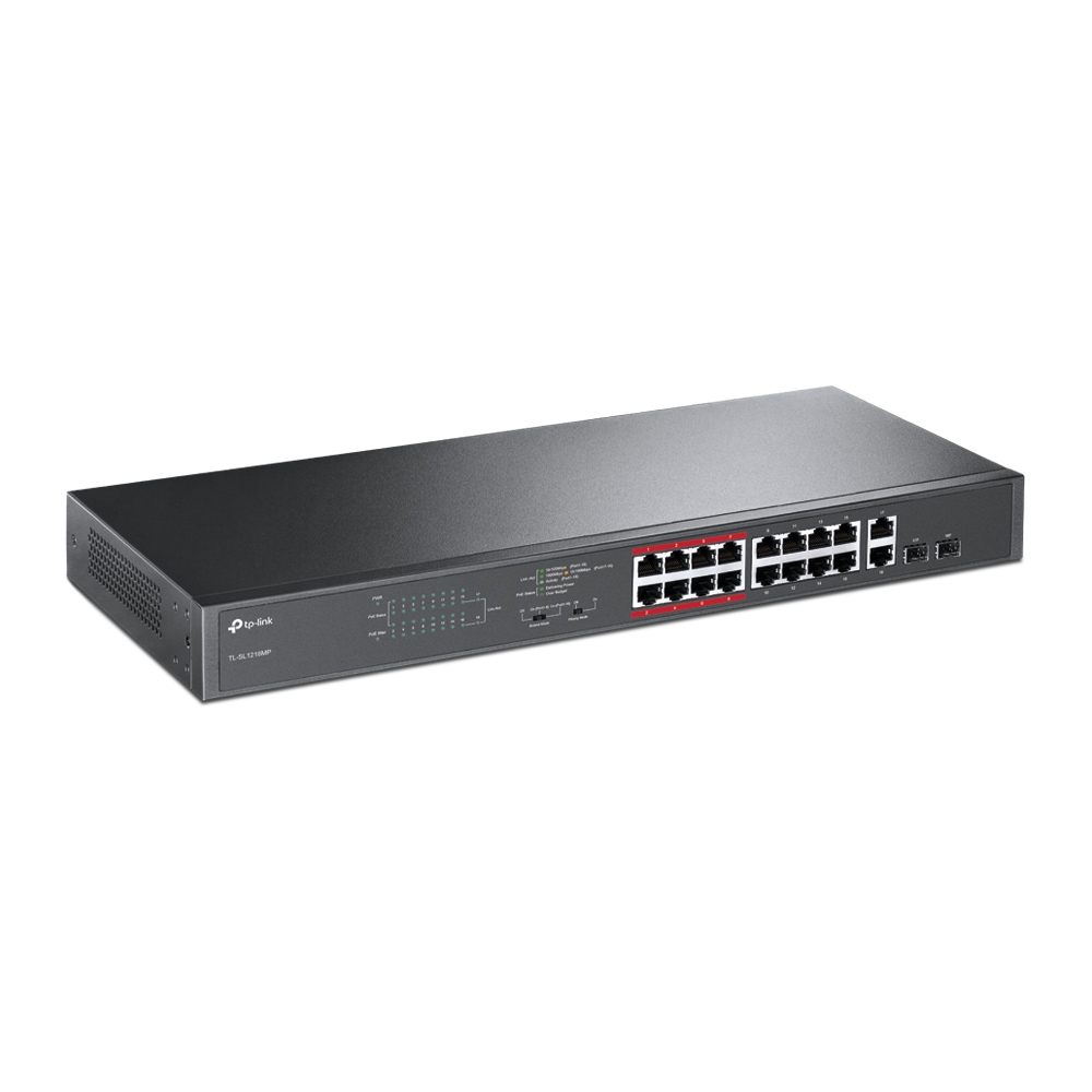 TL-SL1218MP TP-LINK SWITCH NO ADMI POE DE 16PTOS 10/100MBPS 2PTOS GB/TL-SL1218MP