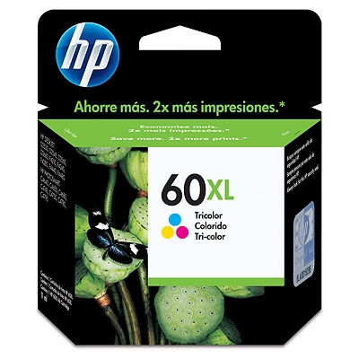 CC644WL CARTUCHO TINTA ORIGINAL HP 60XL TRICOLOR CC644WL