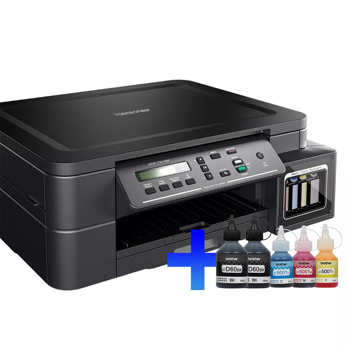 Multifuncional Tinta Continua Brother Color Escaner Wifi 1Yr Dcpt520W - DCPT520W