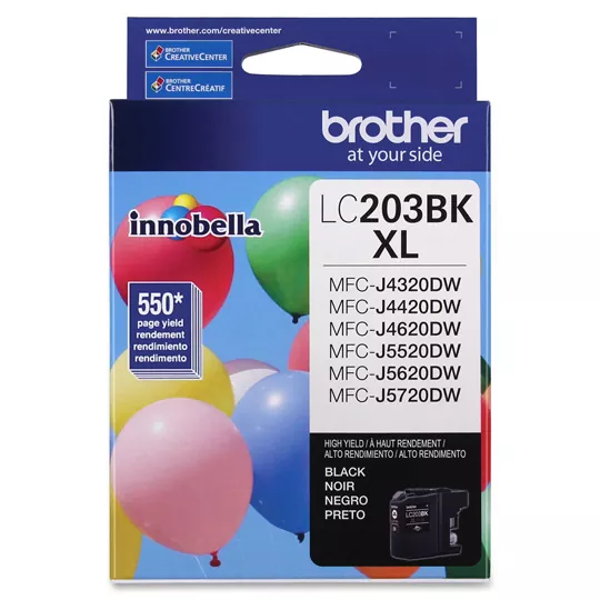 Cartucho Brother Lc203Bk Negro 550 Pag Aprox Lc203Bk - LC203BK