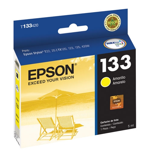 TINTA EPSON AMARILLA P/STYLUS COL0R T22/355 PÁG/T133420-AL T133420-AL - EPSON