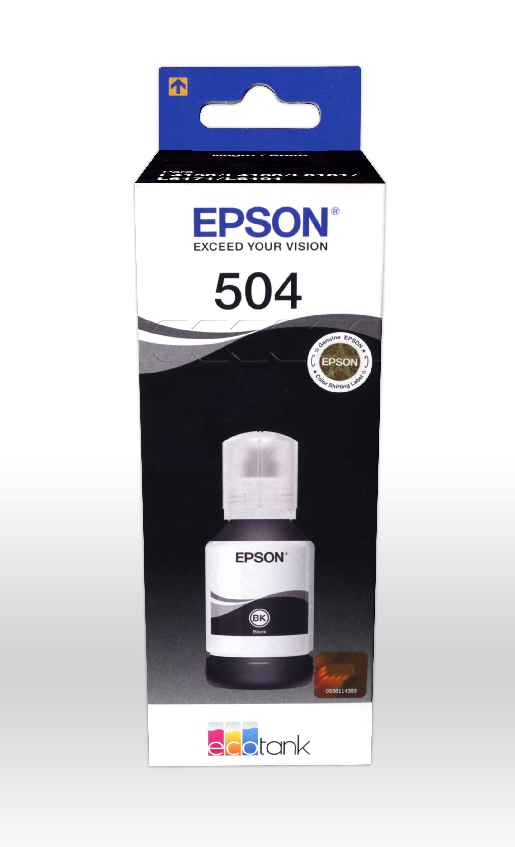 Botella Tinta Epson T504 Negro T504120-AL - T504120-AL