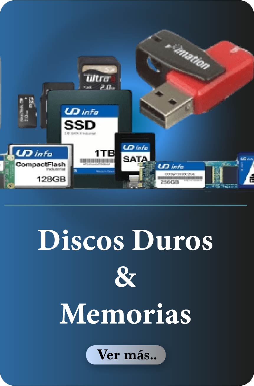 Discos Duros, Memorias USB y SD Memorias RAM