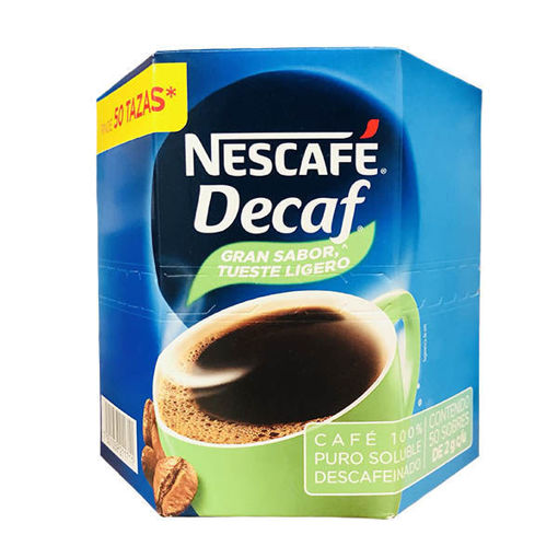 Cafe soluble nescafe decaf descafeinado Hecho a base de granos de café 100% arábica, ofreciendo un jugoso y suave sabor con el aroma único de nescafe. ideal para empezar un dia con un café descafeinado - NESCAFE DECAF
