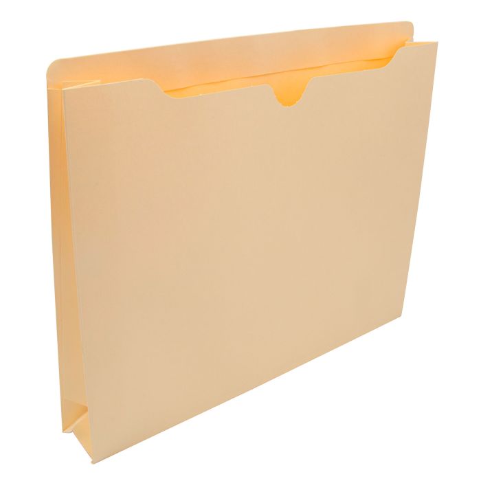 Folder manila tipo bolsa Globe-Weis cart Papel manila, expansión de 5.08 cm, lados cerrados para mayor seguridad de contenido,  cejas reforzadas para uso frecuente, ceja ancha y completa para etiquetar, contiene mínimo 10% material reciclado post-consumo, paquete con 10 piezas.                   a color crema caja con 10 pzas           - GLOBE-WEIS