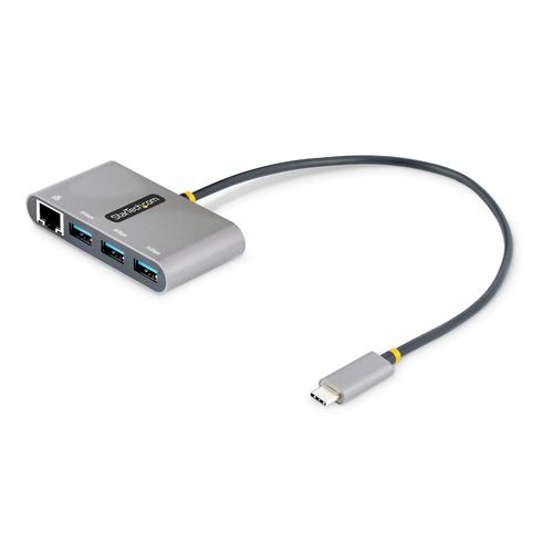 HUB ADAPTADOR USB-C 3 PUERTOS usba-de-5gbps-con-red-ethernet UPC  - HB30C3A1GEA2