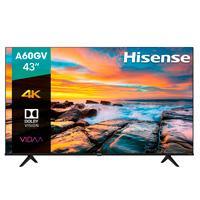 Tv Hisense 43A60GV , 43 pulgadas, LED 4K UHD, 3840 x 2160 Pixeles 43A60GV  43A60GV  EAN 6942147475461UPC 888143012285 - HISENSE