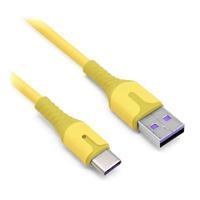 CABLE BROBOTIX CARGA RAPIDA USB-A V3.0 A USB-C REVESTIMIENTO PVC, 1.0M, COLOR AMARILLO - 6001271