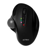 Mouse Acteck Virtuos Art Mi790  Inalambrico  Dual  Bluetooth  Usb  2400 Dpi Ajustable  Trackball  7 Botones  Scroll  Recargable  Negro  Ac936309 AC-936309 - AC-936309