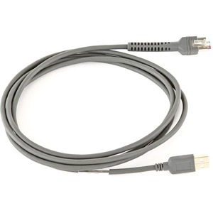 ZEBRA 7FT STRAIGHT USB CABLE shielded-connector UPC 9999999999999 - CBA-U21-S07ZBR
