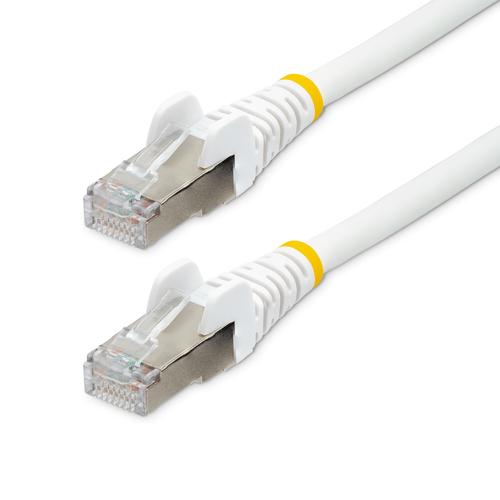 CABLE 2.1M DE RED CAT6A BLANCO SNAGLESS POE 100W RJ45 UPC  - NLWH-7F-CAT6A-PATCH