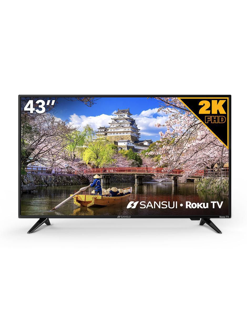 Pantalla Sansui 43" HD LED Smart TV R    Pantalla Sansui 43" HD LED Smart TV, Sistema ROKU. Resolución: 1366 x 768. Color: Negro. Modelo: SMX43D6FR                                                                                                                                                      . Modelo: SMX43D6FR                      - SMX43D6FR