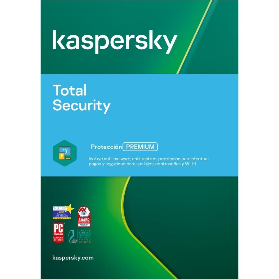 ESD KASPERSKY TOTAL SECURITY 10 DIS 1 AÑO 3 CUENTAS UPC  - TMKS-212