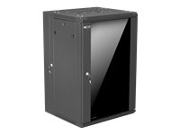 Nexxt Solutions SKD - Armario - instalable en pared - negro - 18U - 19" - PCRWESKD18U55BK