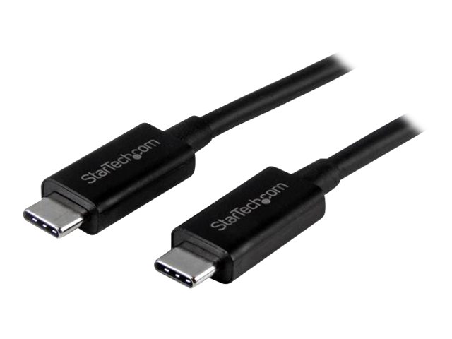 StarTech.com Cable de 1m USB 3.1 Type-C - Cable USB - 24 pin USB-C (M) a 24 pin USB-C (M) - USB 3.1 - 1 m - negro - para P/N: HB31C2A2CME, HB31C3A1CME, M2E1BRU31C, PEXUSB311AC3, SV211HDUC, SV221HUC4K - USB31CC1M
