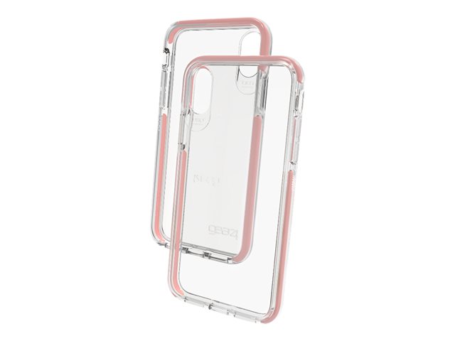 Gear4 D3O Piccadilly - Carcasa trasera para teléfono móvil - policarbonato, D3O - transparente, oro rosa - para Apple iPhone X - GEAR4