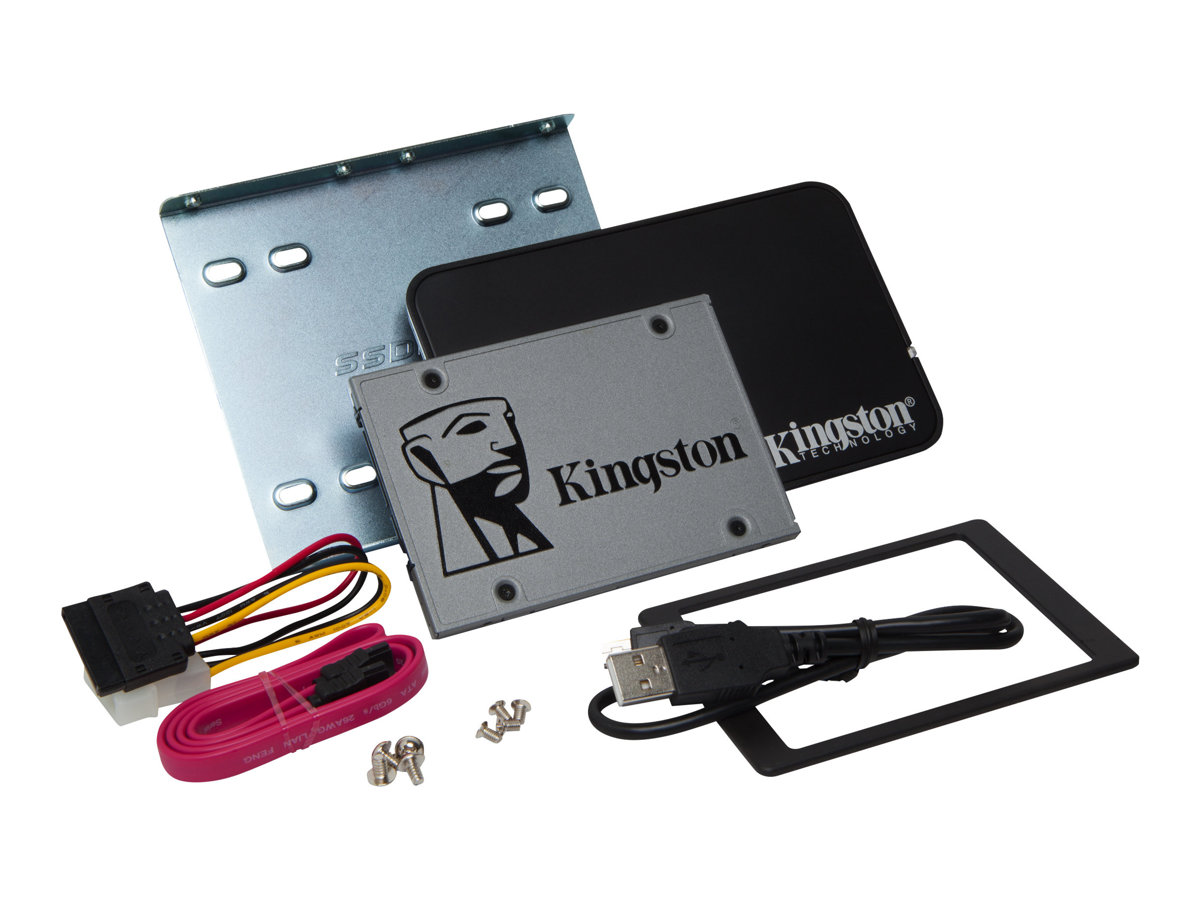 Kingston Uv500 DesktopNotebook Upgrade Kit  Ssd  Cifrado  120 Gb  Interno  25 En Transportador De 35  Sata 6GbS  Aes De 256 Bits  SelfEncrypting Drive Sed Tcg Opal Encryption 20 - SUV500B/120G