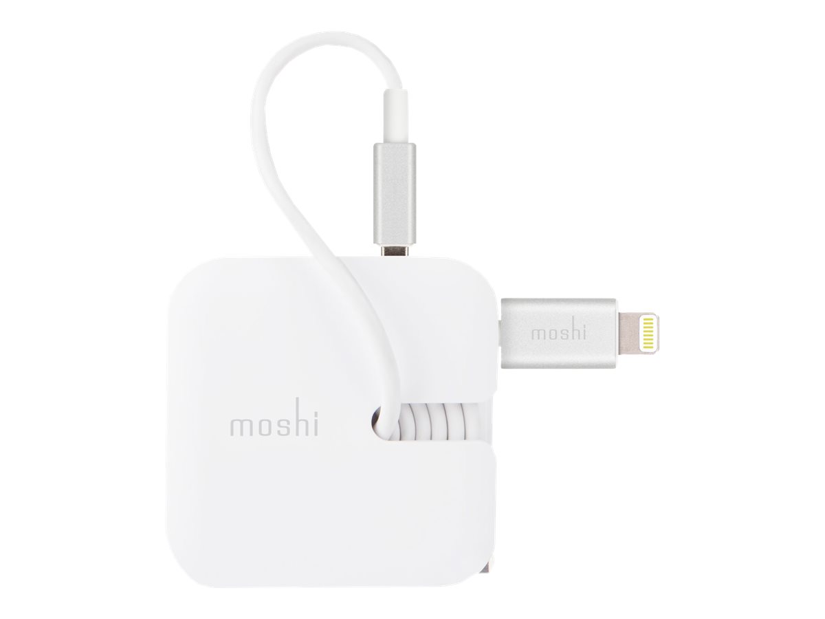 Moshi Rewind 2  Adaptador De Corriente  2 Conectores De Salida Usb  Blanco - MOSHI