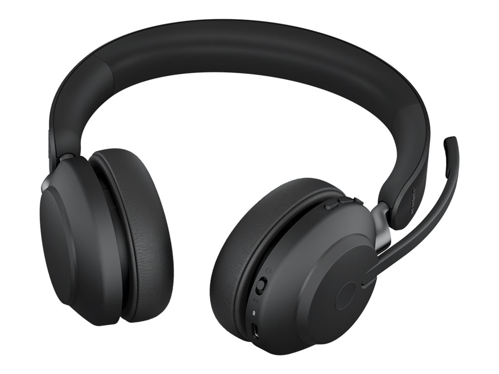 26599-989-999 Jabra Evolve2 65 UC Stereo - Auricular - en oreja - Bluetooth - inalámbrico - USB-A - aislamiento de ruido - negro