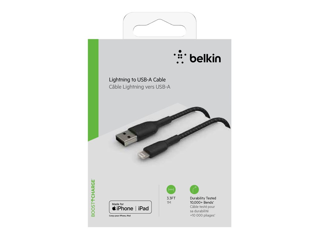 Belkin Boost Charge  Cable Lightning  Lightning Macho A Usb Macho  1 M  Negro - BELKIN