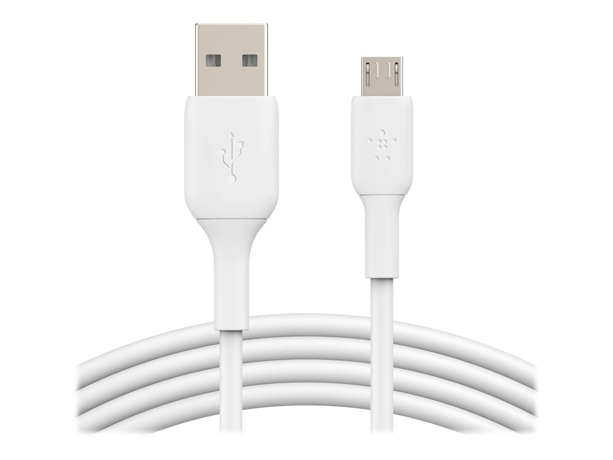 Belkin Boost Charge  Cable Usb  MicroUsb Tipo B M A Usb M  1 M  Blanco - CAB005bt1MWH