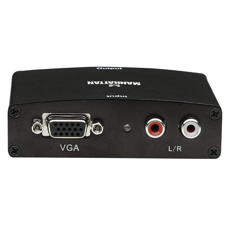 CONVERTIDOR MANHATTAN VGA HD15 A HDMI 1080P AUDIO RCA - 177351