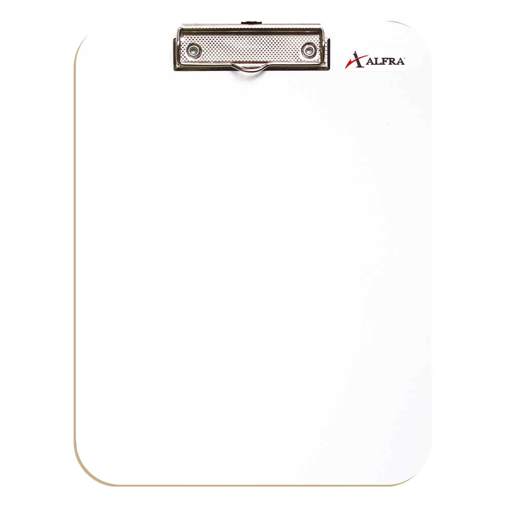 Pintarrón Tabla Clip Alfra tamaño carta  Superficie Polymer Alfra, para el uso de marcadores de borrado en seco, práctico clip sujeta-documentos, ligero, práctico y cómodo.                                                                                                                             .                                        - ALFRA
