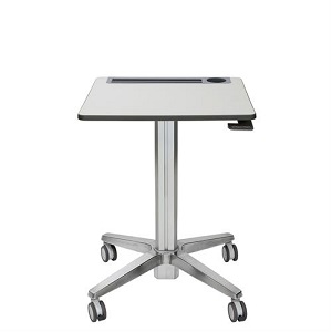 LEARNFIT 16IN TRAVEL ADJUSTABLE standing-desk-clear-anodized UPC 0698833057133 - 24-547-003