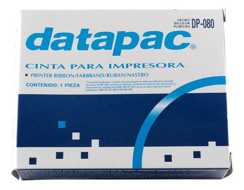 CINTA DATAPAC DP-080 NEGRA EPSON ERC 30/34/36 - DATAPAC