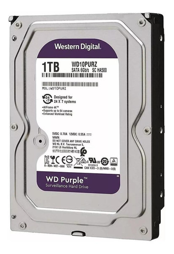 Western Digital Wd Purple  Solid State Drive  Internal Hard Drive  1 Tb  Wd10Purzmx - WD10PURZMX