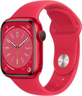 Apple Watch Series 8 GPS 41mm (PRODUCT)RED Aluminium Case with (PRODUCT)RED Sport Band - Regular MNP73LZ/A MNP73LZ/A EAN UPC 194253151050 - APPLE