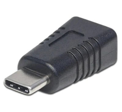 354677 ADAPTADOR MANHATTAN USB TIPO C V3.1 CM-MINI B H NEGRO 354677