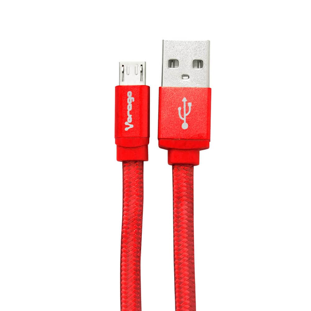 CABLE USB VORAGO CAB-113 ROJO USB 2 A MICRO USB 1 M - VORAGO