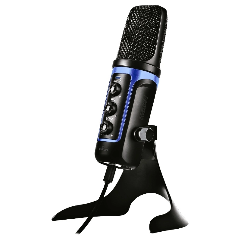  Open Box Microfono Usb Yeyian Mi1000 Banshe  Stand Azul - YEYIAN