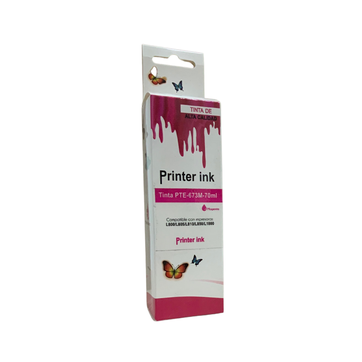 Cartuchos de tinta EPSON Compatible PTE673M70ml 673M70ml Color Magenta - Código: PTE-673M-70ml | Compra en Guadalajara