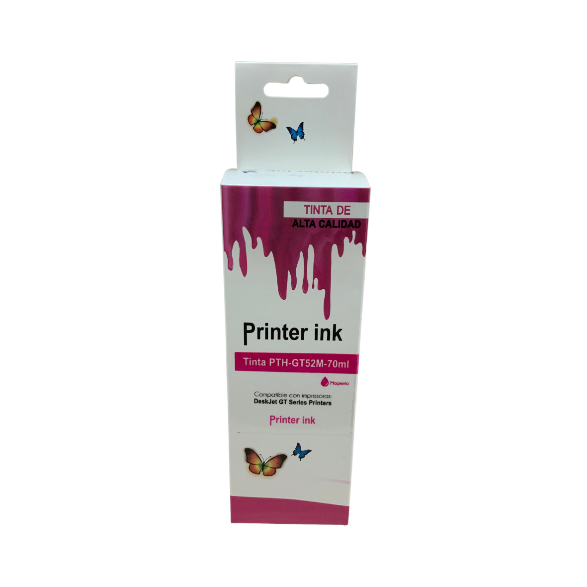 Cartuchos de tinta HP Compatible PTHGT52M70ml GT52M70ml Color Magenta - Código: PTH-GT52M-70ml | Compra en Guadalajara