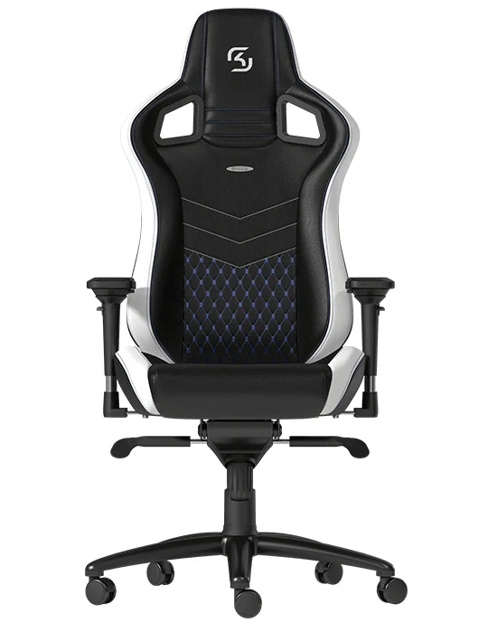 NOBLECHAIRS EPIC LIMITED EDITION BLACK/WHITE/BLUE - GAMING C NBL-PU-BWB-001 - NBL-PU-BWB-001