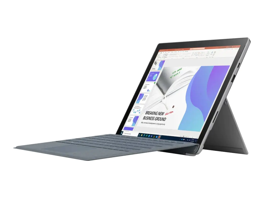 Microsoft Surface Pro 7+ - Tableta - Core i5 1135G7 - Win 10 Pro - Iris Xe Graphics - 8 GB RAM - 256 GB SSD - 12.3" pantalla táctil 2736 x 1824 - Wi-Fi 6 - platino - demostración, comercial - 1XW-00001