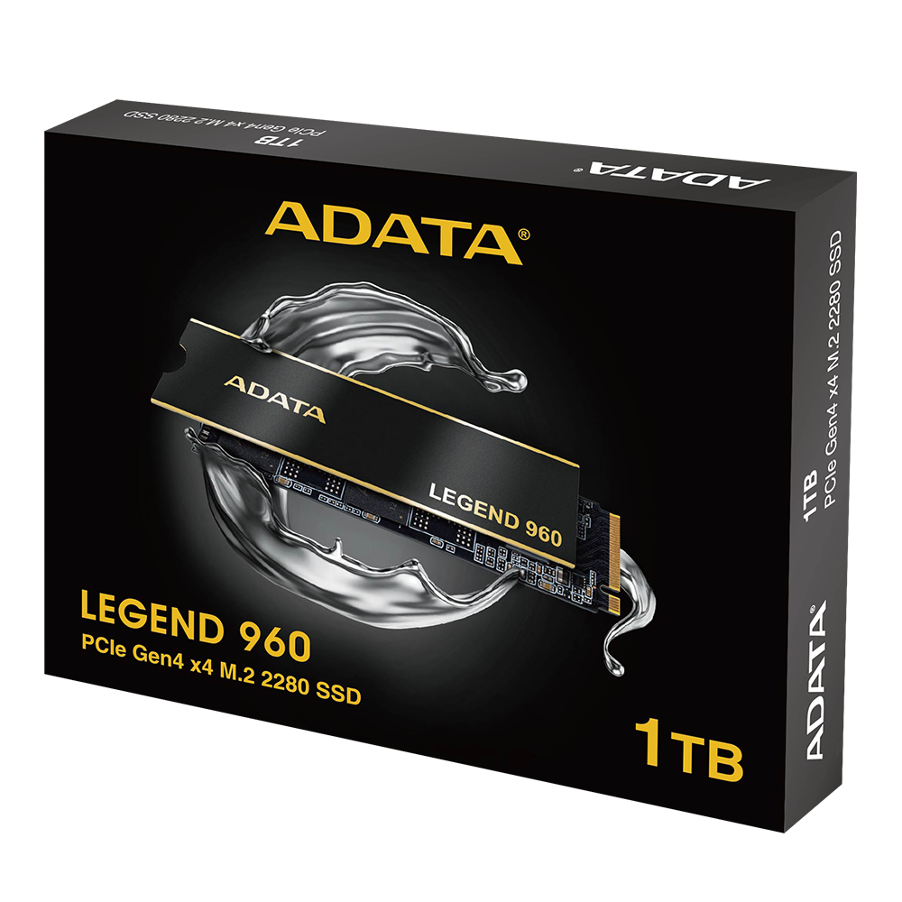 UNIDAD SSD M.2 ADATA LEGEND 960 1TB PCIe G4 NEGRO (ALEG-960-1TCS) - ALEG-960-1TCS